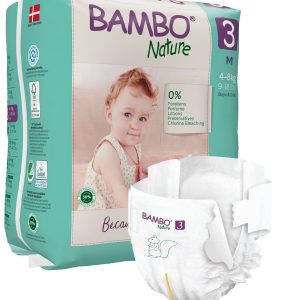 Scutece Nr. 3 bebeluși, 4-8 kg, 28 bucăti - Bambo Nature