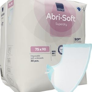 Aleze pentru protectie pat Abri Soft Superdry 1800 ml – 75 x 90 cm - 30 bucati - Abena
