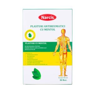 Plasturi antireumatici 12*18cm cu mentol - Narcis