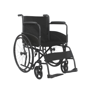 Scaun cu rotile cu suport fix pentru picioare