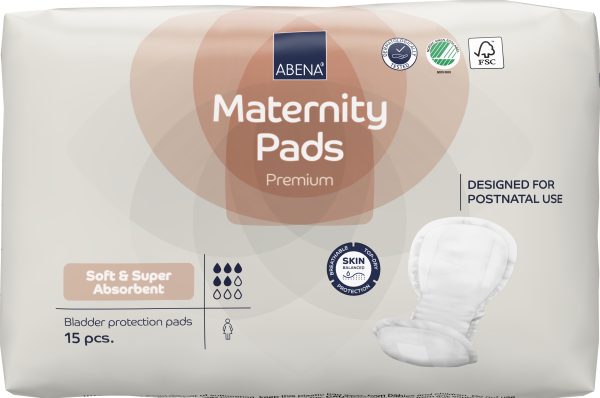 Absorbante pentru incontinenta usoara si pentru perioada postnatala, Maternity Pads , 15 buc, 500 ml - Abena