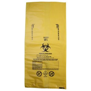 Saci Galbeni BIOHAZARD ADR 60 litri 50 bucati