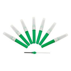 Ace Vacutainer 21G x 1½” – verzi, sterile, 100 bucăți