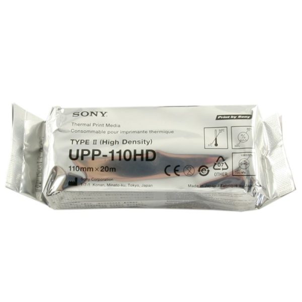 Rulou hârtie Sony UPP-110HD – pentru ecografe, 110 mm, 20 m