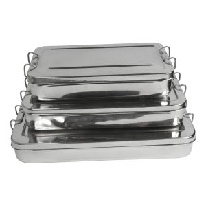 Cutie instrumentar medical inox cu manere