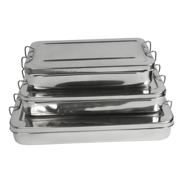 Cutie instrumentar medical inox cu manere