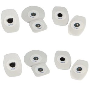 Electrozi EKG 32 x 32 mm cu clorură de argint – 50 bucăți