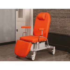 Scaun recoltare sânge electric, 3 motoare, cu stativ perfuzii