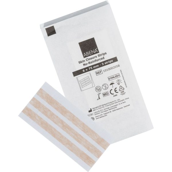 Benzi sutura adezive, unică folosinta, sterile, 75mmx6mm, 70 folii x 3 benzi, ABENA