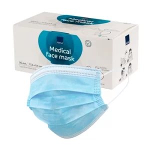 Măști chirurgicale Abena Tip IIR, 3 straturi, fără latex – 50 bucăți