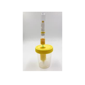 Container recoltare urină 100 ml cu dispozitiv de transfer și eprubetă, 100buc