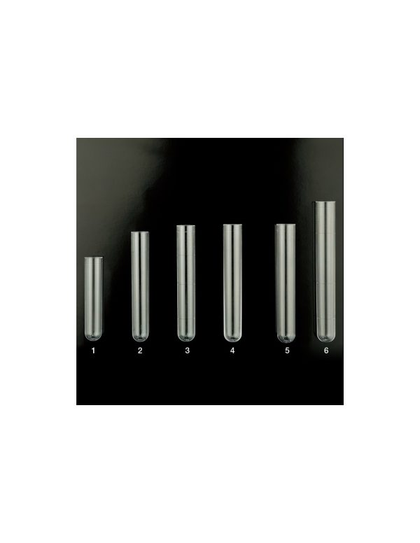 Eprubete ser 5 ml fără dop – 12x75 mm, plastic transparent, 1000buc