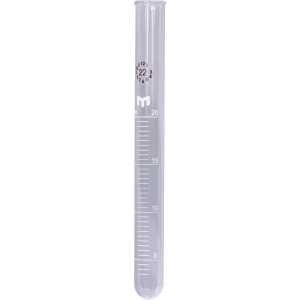 Eprubetă gradată din sticlă fără dop – 20 ml