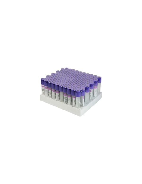 Vacutainer hematologie 2 ml cu K3 EDTA – set 100 bucăți