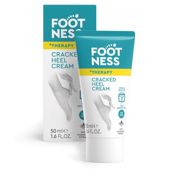 Cremă pentru călcâie crăpate Footness – 50 ml, hidratare intensivă și reparare