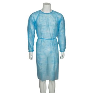 Halat protecție ABENA Classic, L, nesteril, cu manșetă elastică, de unică folosință, 5buc