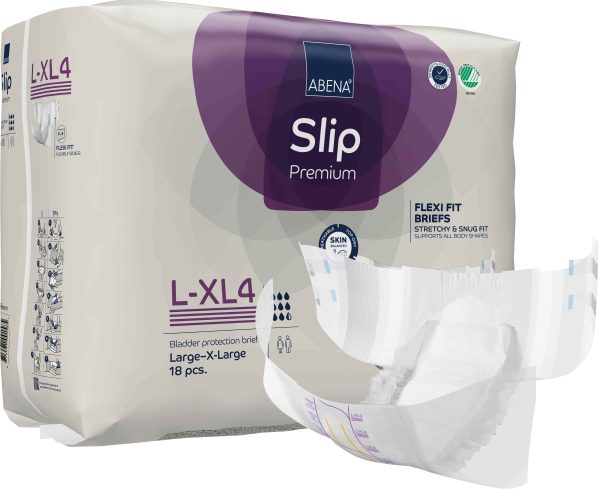 Scutece pentru incontinență ABENA Slip Flexi Fit L-XL4, Premium, 3800 ml, 18 buc