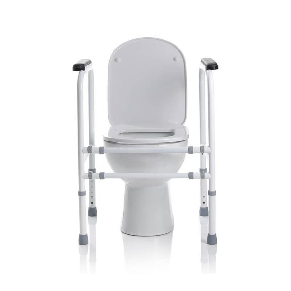 Cadru WC cu patru picioare, reglabil, din oțel vopsit