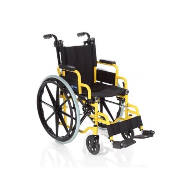 Scaun cu rotile pentru copii KIDDY – pliabil, suport 100 kg, sezut 35cm